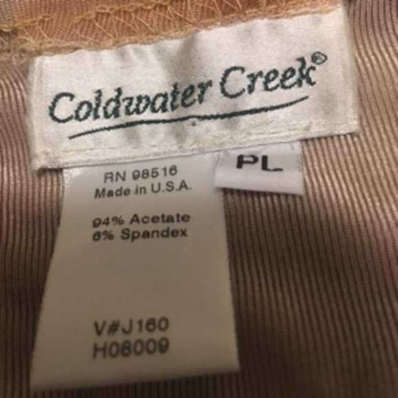 2-piece Coldwater Creek maxi dress with jacket size Petite Large - Picture 5 of 7